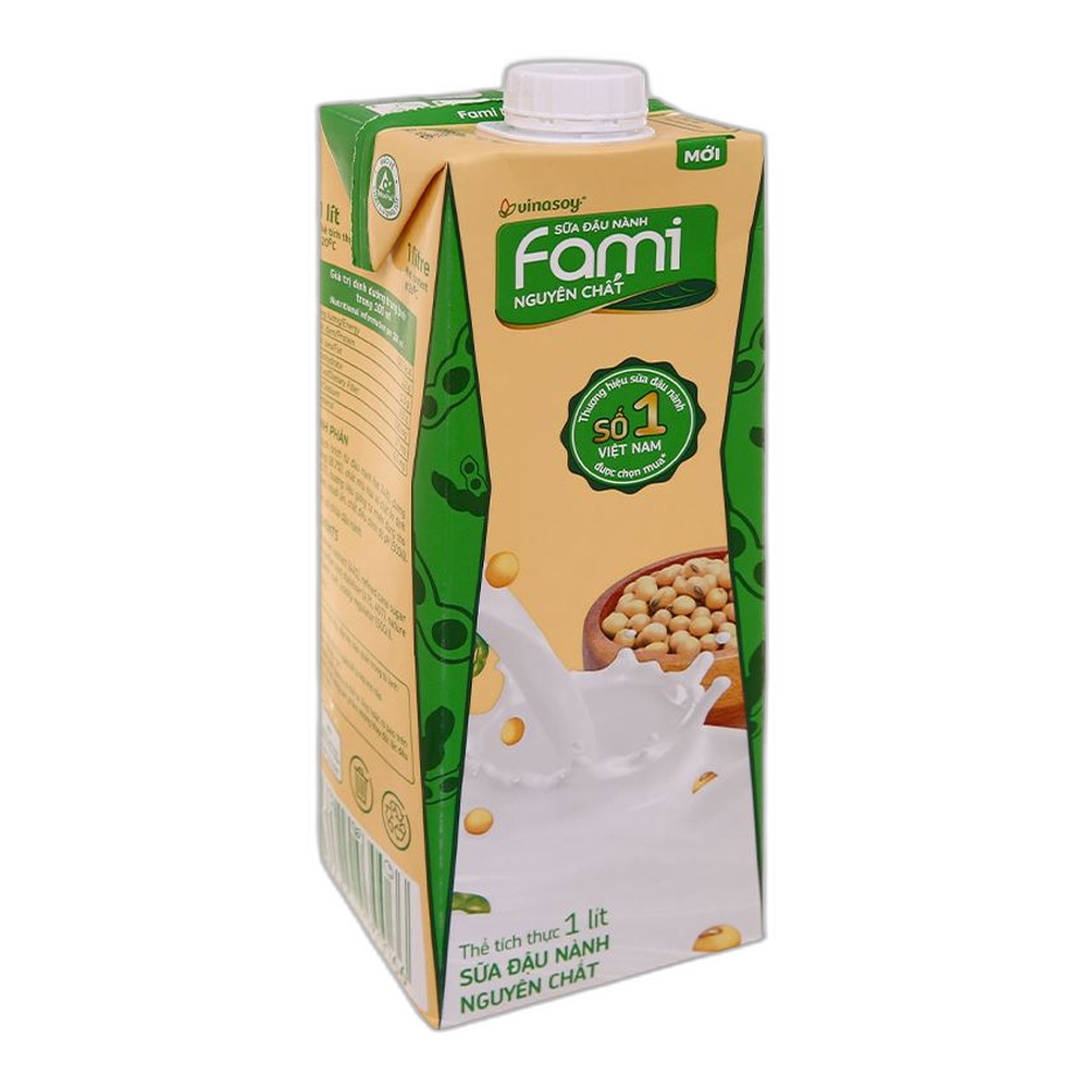 Sữa đậu nành  Fami  nguyên chất  1L