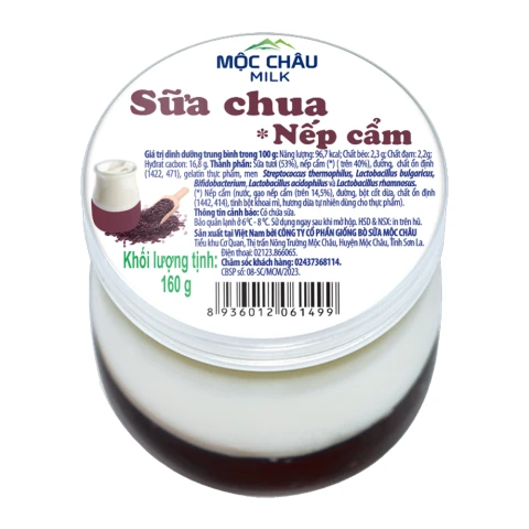 Sữa chua ăn Mộc Châu nếp cẩm 160g