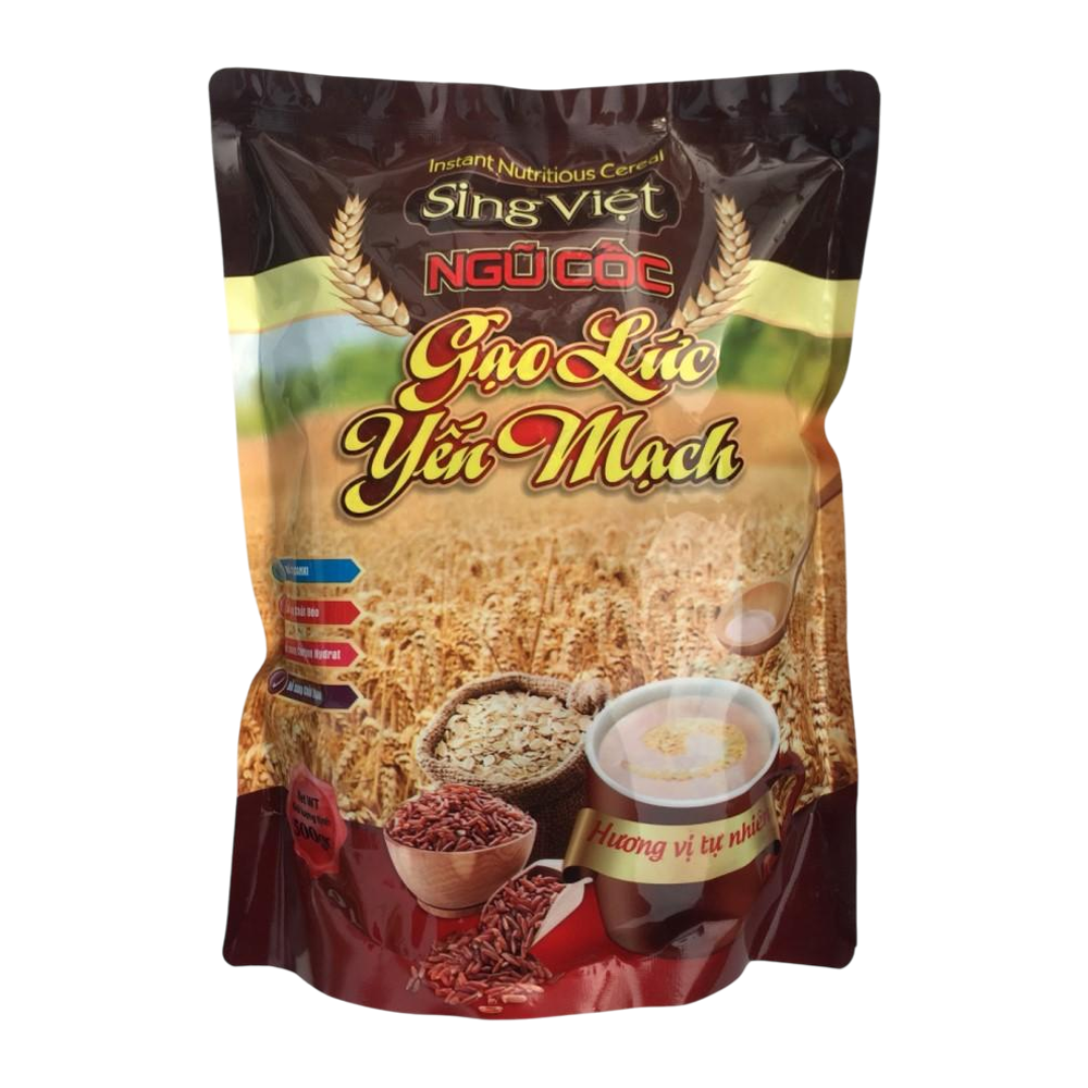 Ngũ cốc gạo lứt yến mạch ít đường Sing việt 500g/24