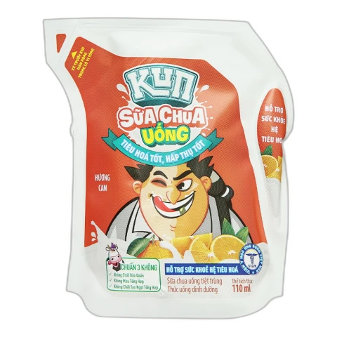 Sữa chua uống Vinamilk Susu hương cam túi 110ml