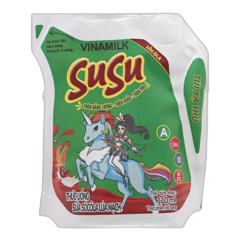 Sữa socola lúa mạch Vinamilk Susu túi 110ml