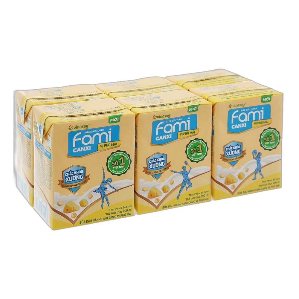 Sữa đậu nành  Fami Canxi  phô mai  200ml