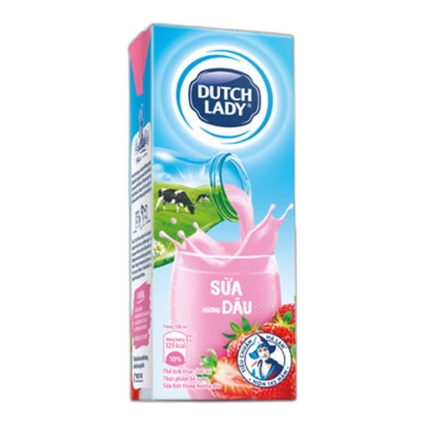 Sữa dinh dưỡng Dutch Lady dâu 180ml