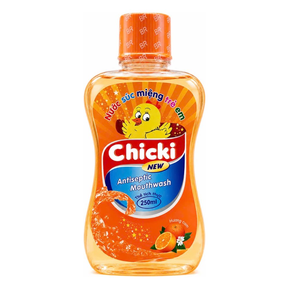 Nước súc miệng trẻ em Chicki _ Cam