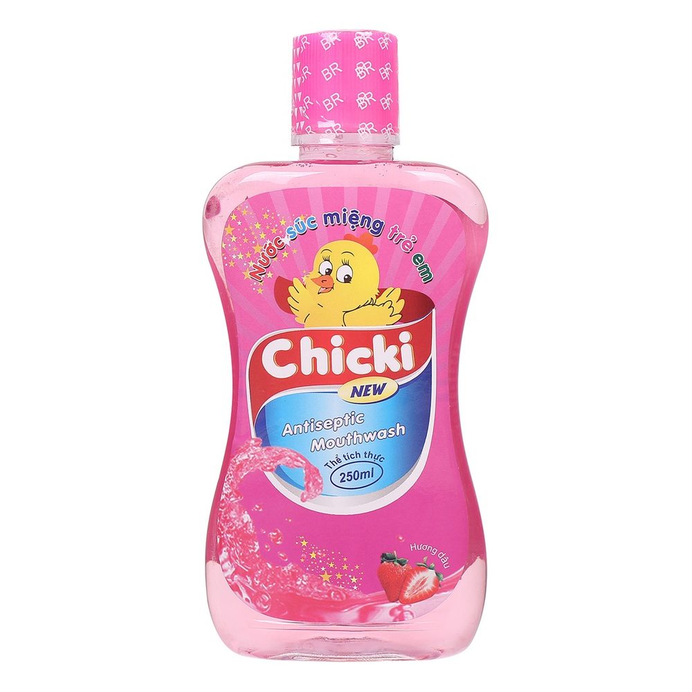 Nước súc miệng trẻ em Chicki _ Dâu