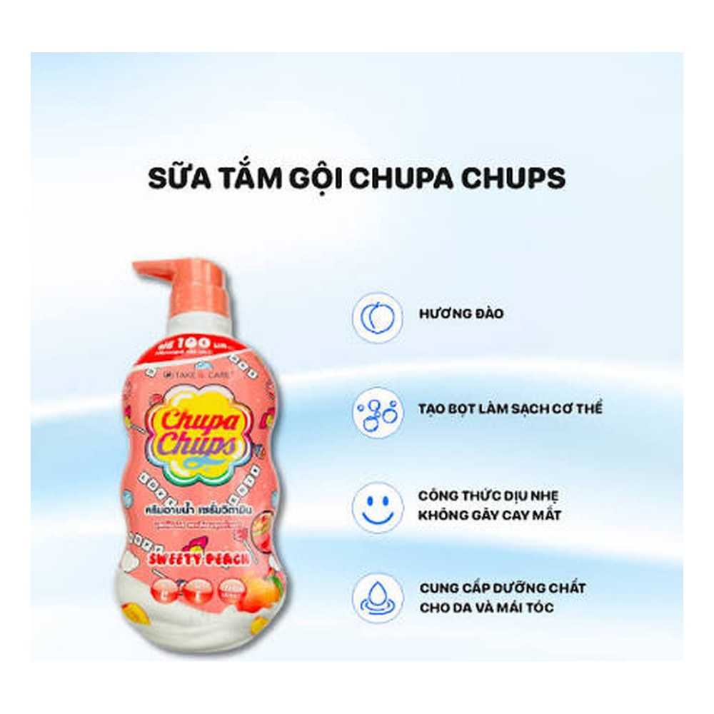 Sữa tắm Take & Care hương đào 550 ml