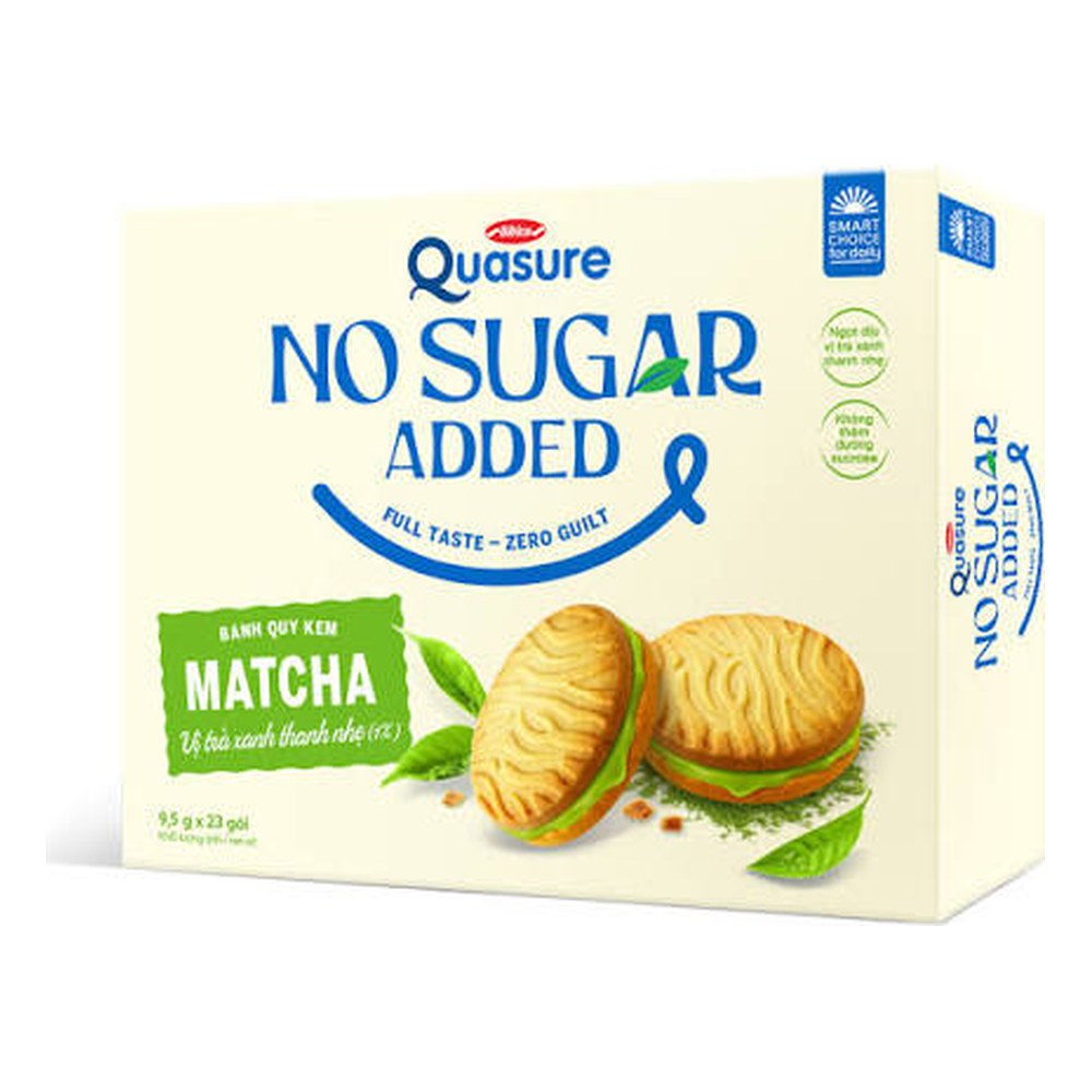 Bánh Quasure NoSugar kem matcha 237,5gr/10