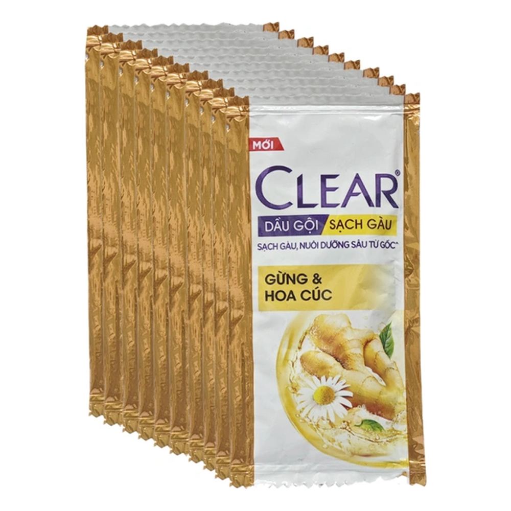 Clear DG sạch gàu gừng hoa cúc 6g x10/66 dây