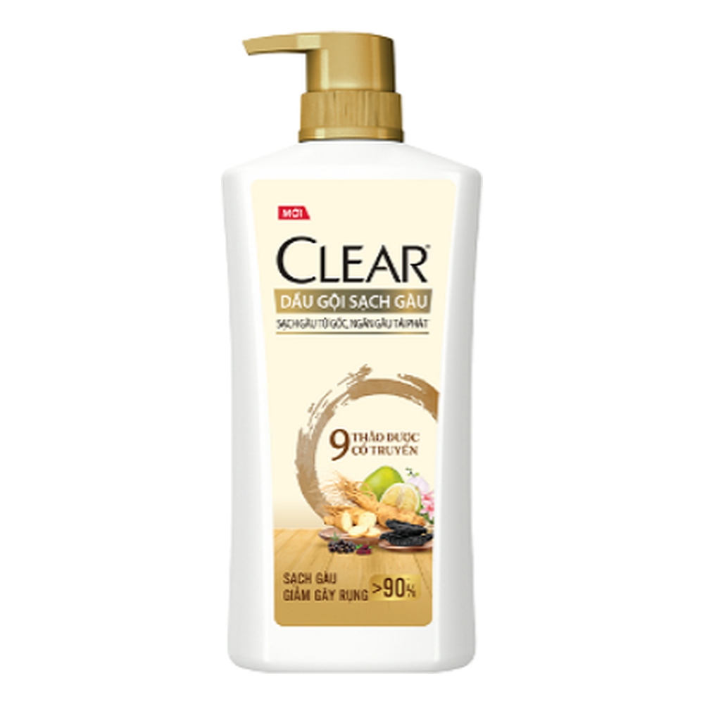 Dầu gội Clear  9 thảo dược cổ truyền chai vòi 350g /24