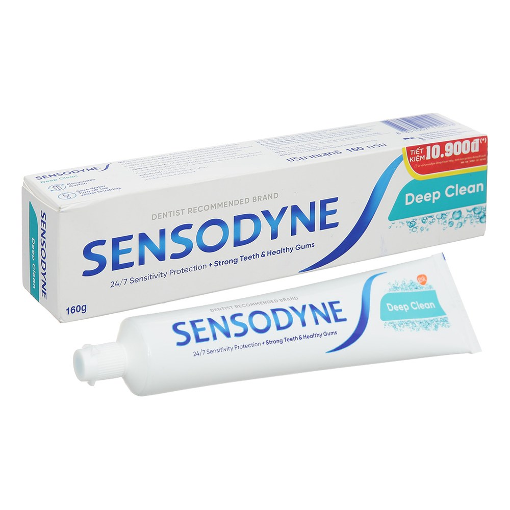 Kem đánh răng Sensodyne deep clean 160g