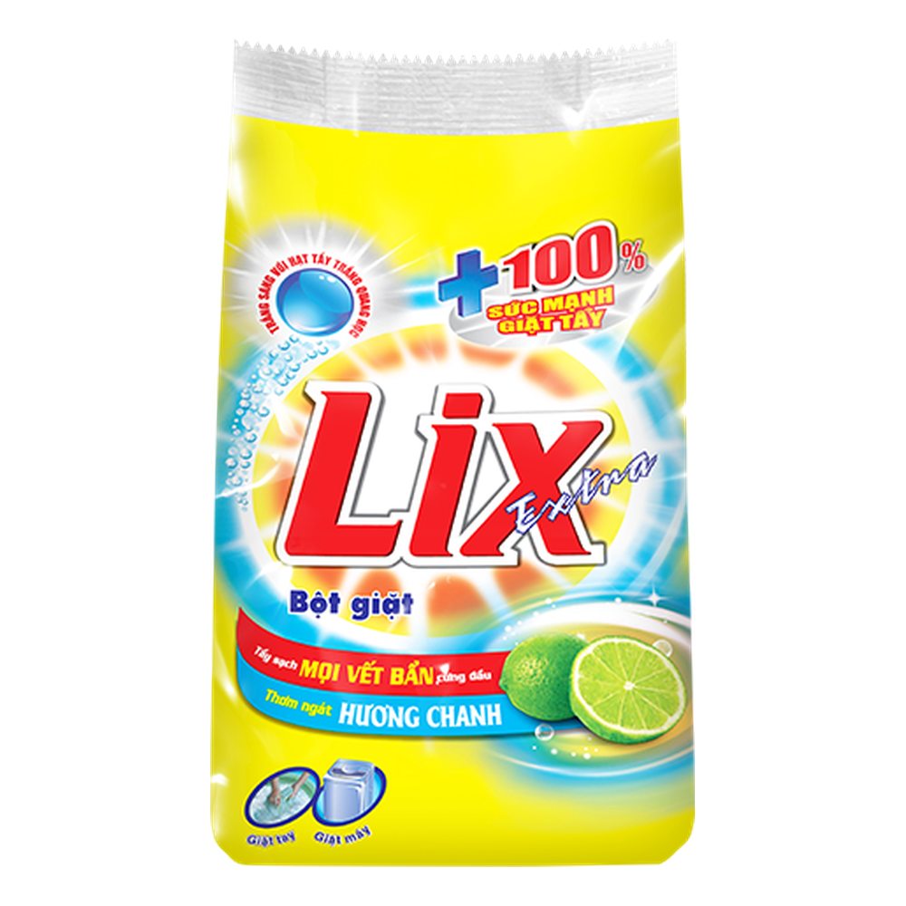 Bột giặt Lix hương chanh 2 kg /6