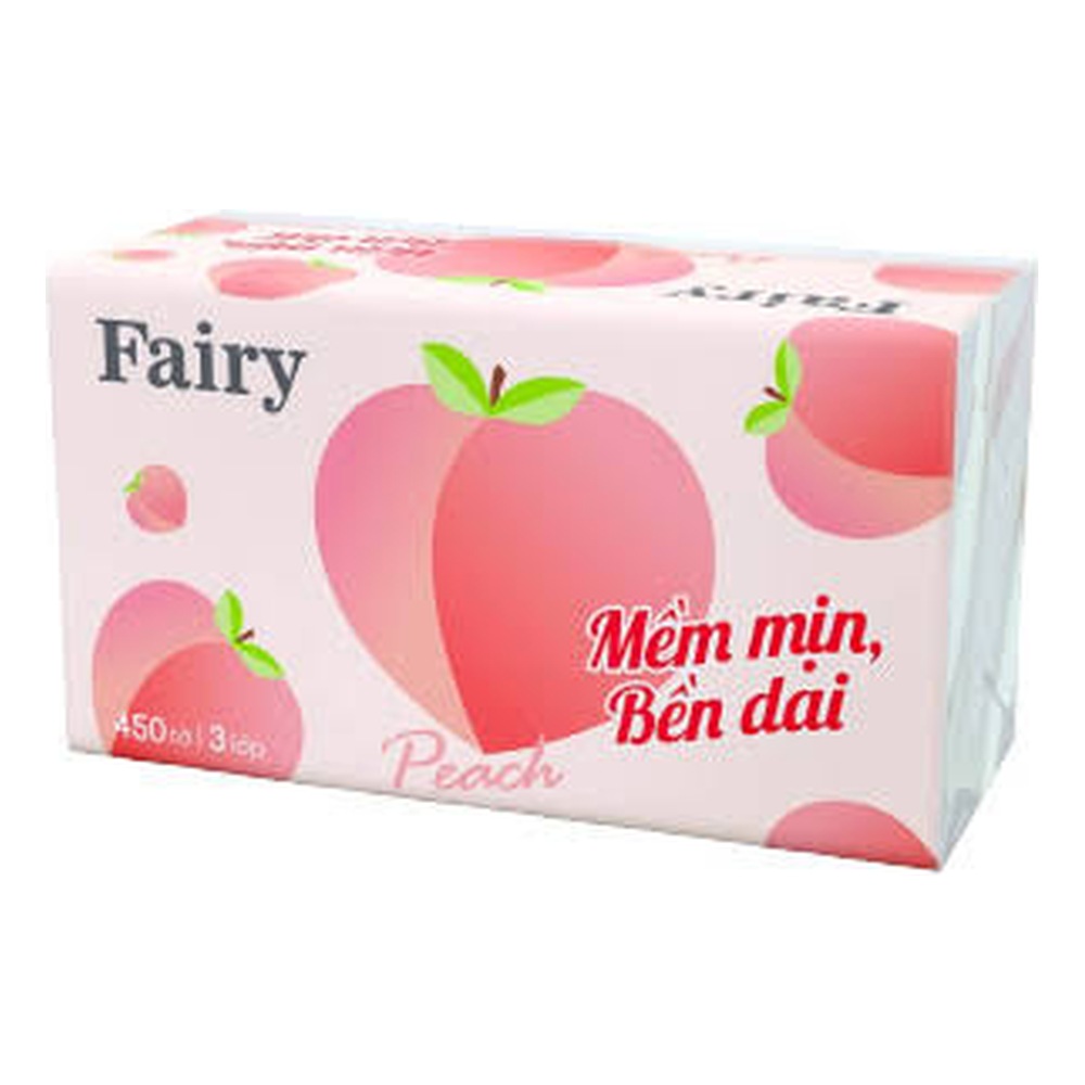Giấy ăn Fairy đào rút lụa 3 lớp mua 2 tặng 1 -  450 tờ