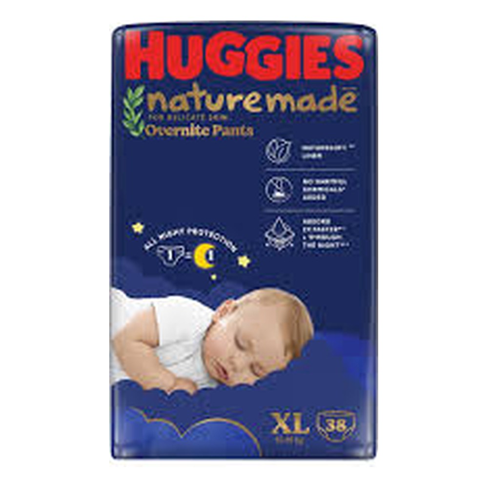 Bỉm quần Huggies Naturemade ban đêm XL38/2