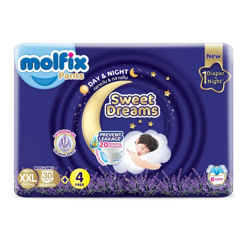 Molfix Sweet Dreams quần XXL (30+4)/4 JMB VN CH