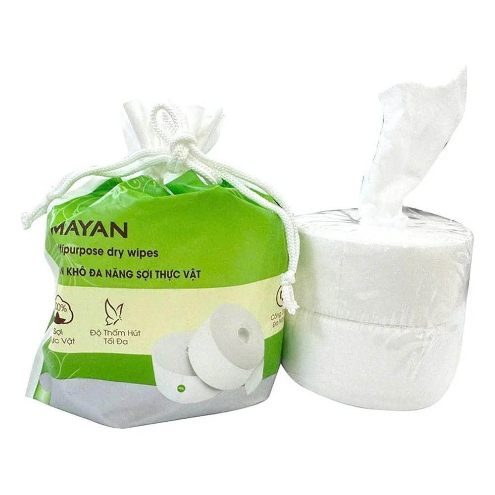 Khăn khô đa năng Myan sợi thực vật 80 khăn /túi 15x20