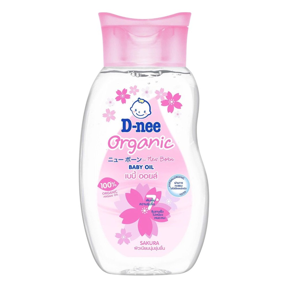 Dầu massage em bé Dnee  Hồng 200ml/12