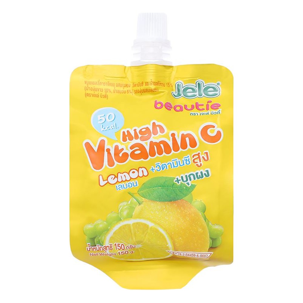 Nước ép trái cây thạch Jele vitamin C hương chanh 150gr/36