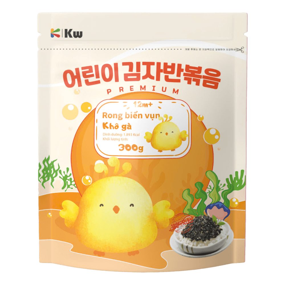 Rong biển rắc cơm vị khô gà Kwook 50gr/30