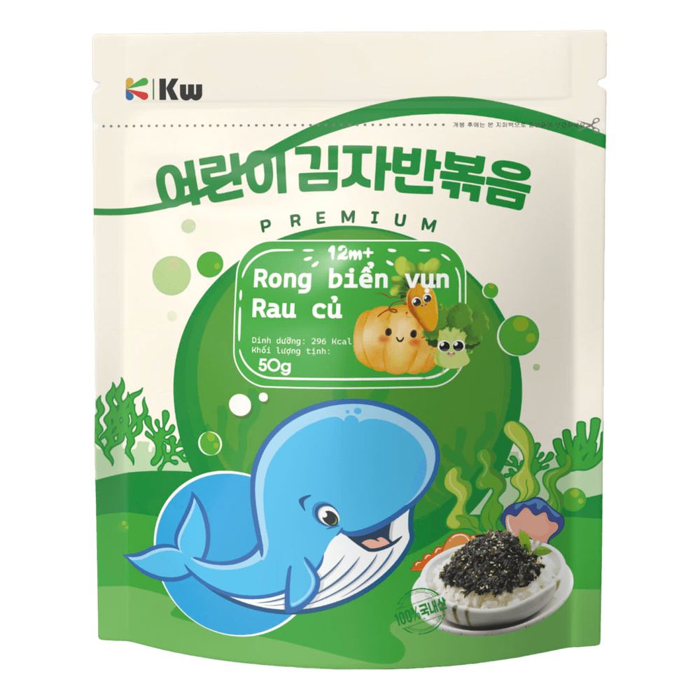 Rong biển rắc cơm vị rau củ Kwook 50gr