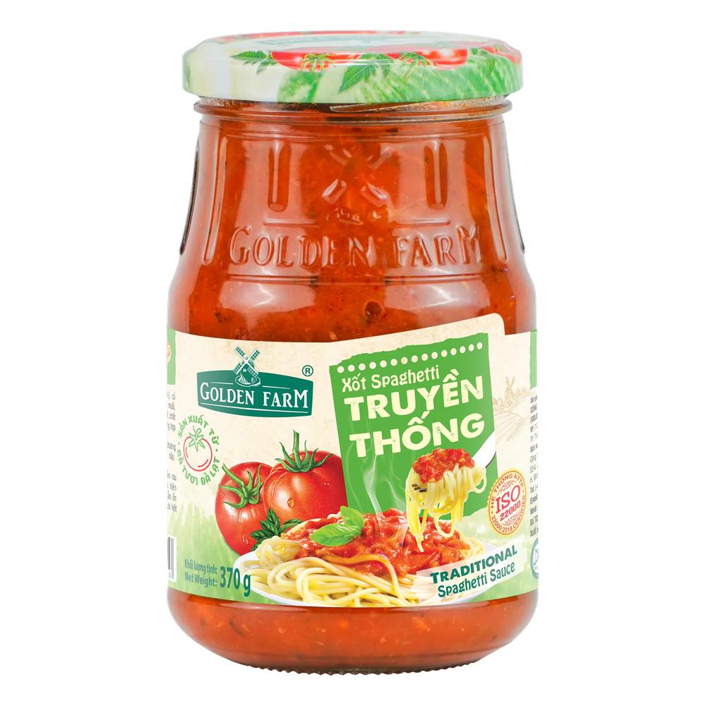 Xốt spaghetti truyền thống Golden Farm 370gr/12