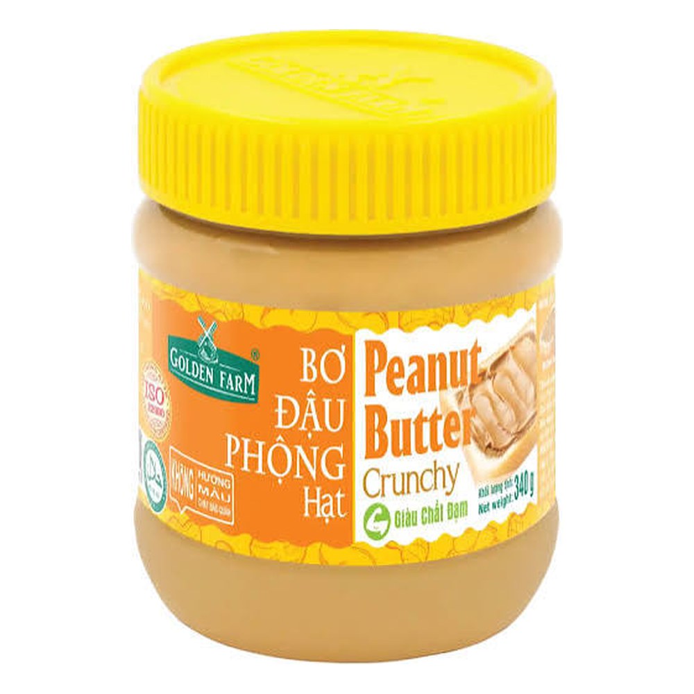 Bơ đậu phộng hạt Golden Farm 340gr/24