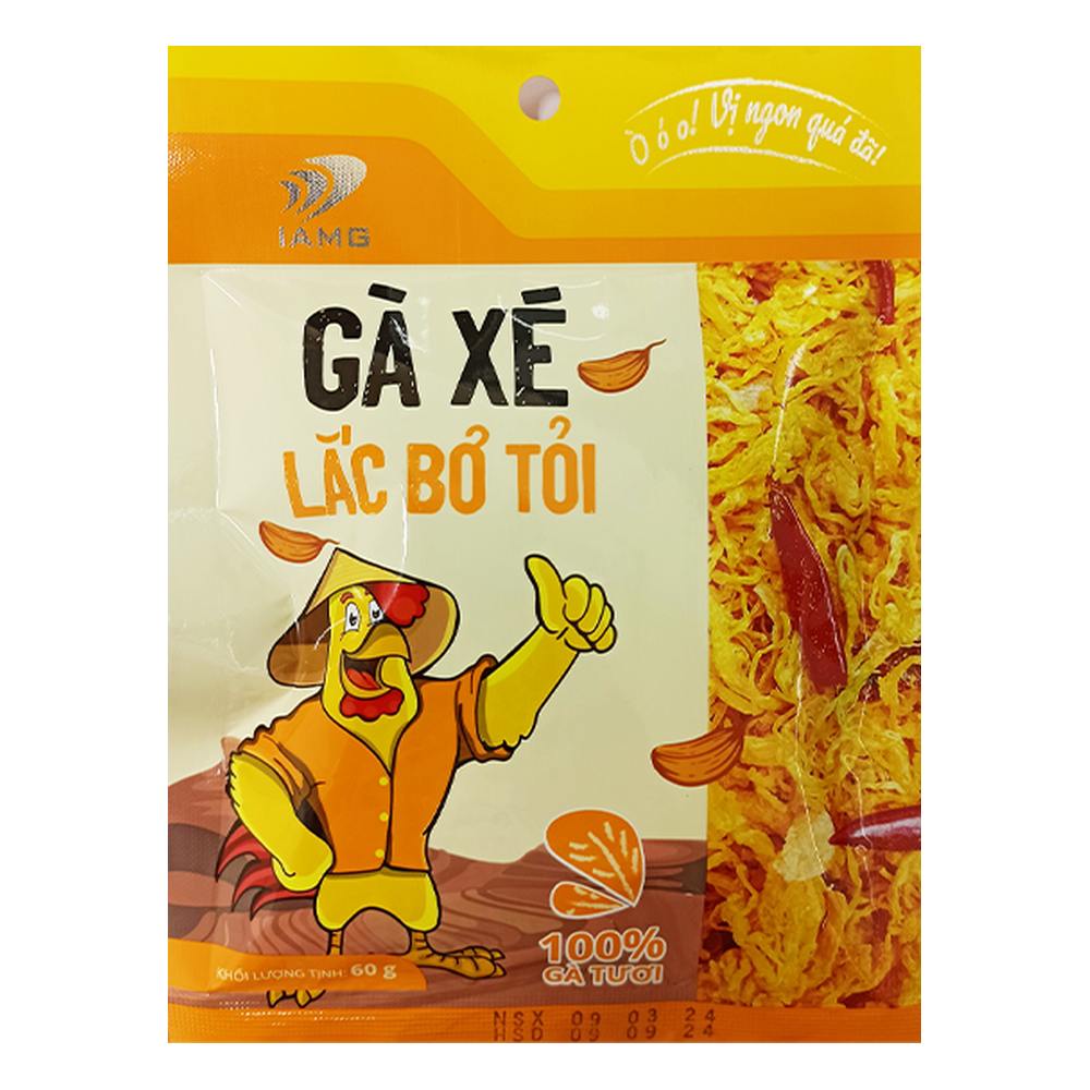 Gà xé lắc bơ tỏi IAMG 60gr