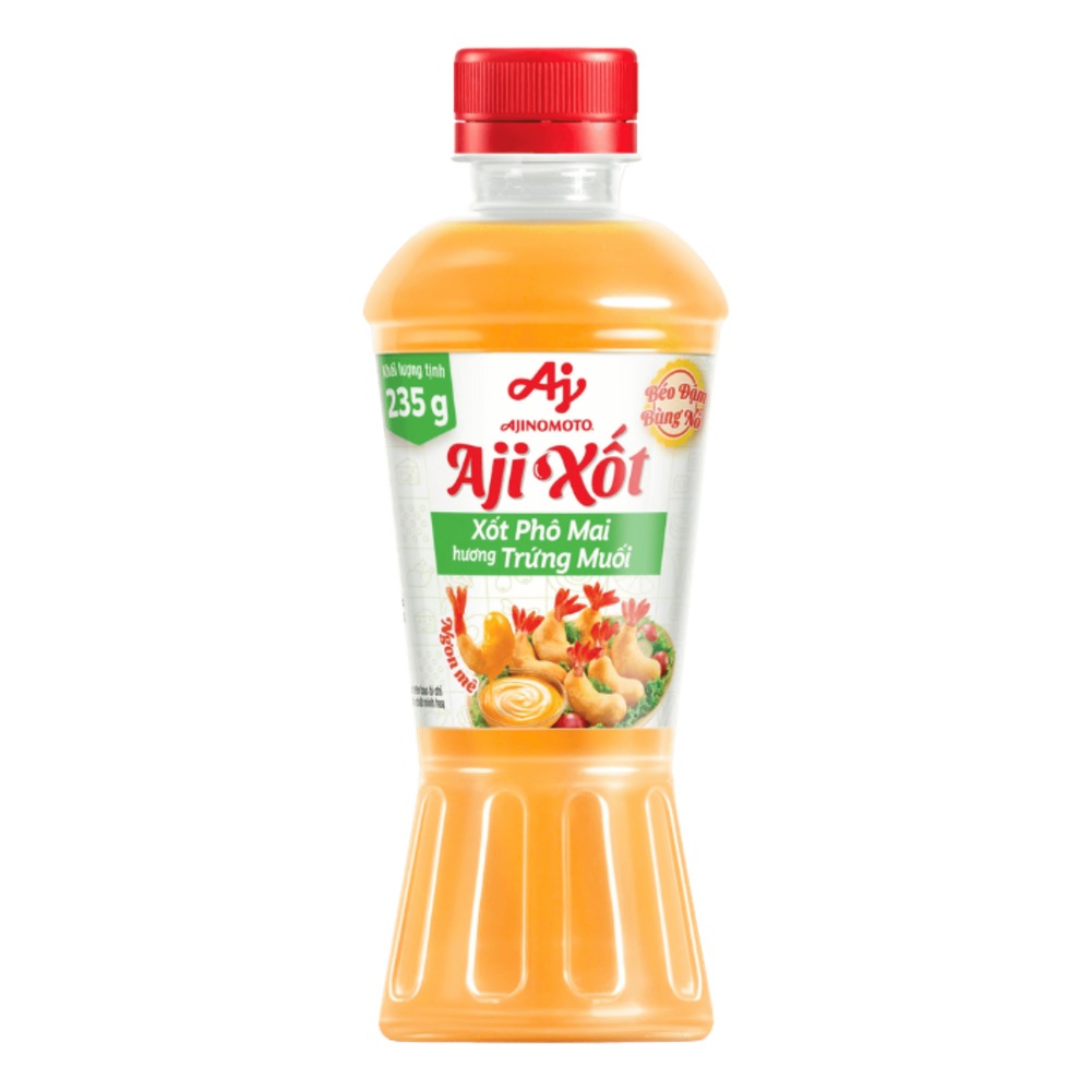 Xốt phô mai hương trứng muối Aji 235g/18
