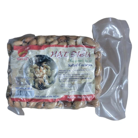 Hạt điều rang muối không vỏ Minh Việt  500gr