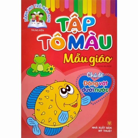 Tập tô màu mẫu giáo -ĐV sống dưới nước
