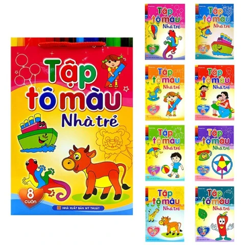 Tập tô màu nhà trẻ- Người thân của bé