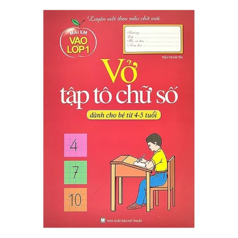 Em vào lớp 1-tô chữ số 4-5