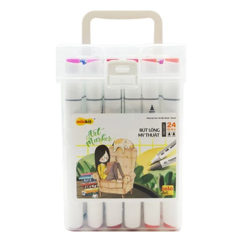 Bút lông mỹ thuật AM-C001 24 màu