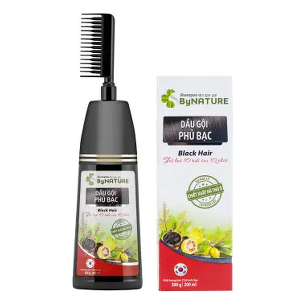 Dầu gội dược liệu ByNature phủ bạc 200g 