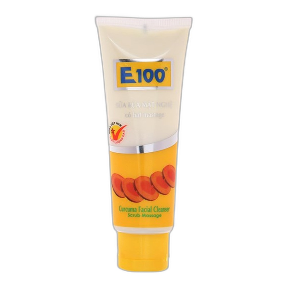 Sữa rửa mặt E100 hạt nghệ  100g