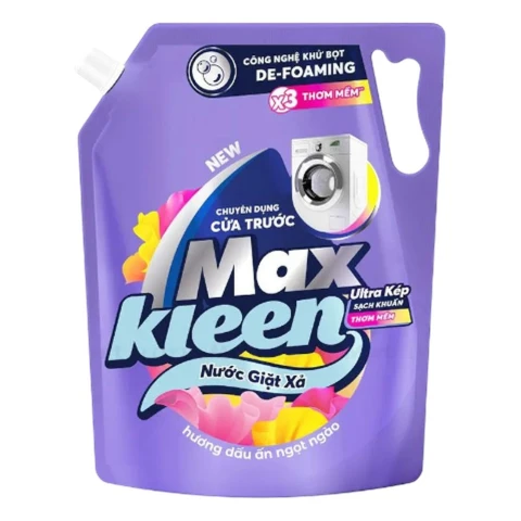 Nước giặt Maxkleen cửa trước dấu ấn ngọt ngào túi  2.2kg