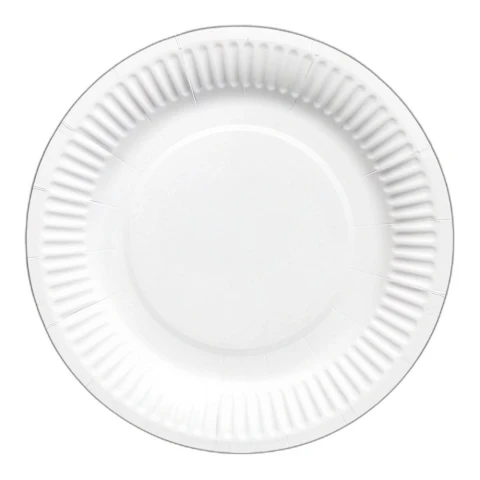 Đĩa giấy  trắng     19cm 