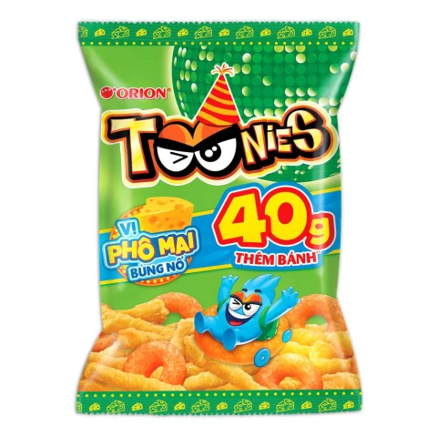Snack  Toonies vị phô mai 32gr