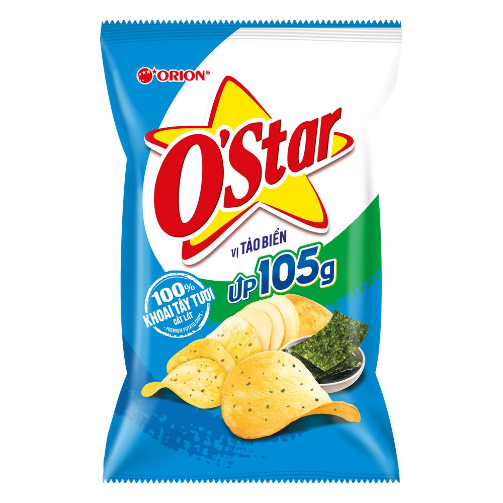 Snack  O Star vị tảo 105gr