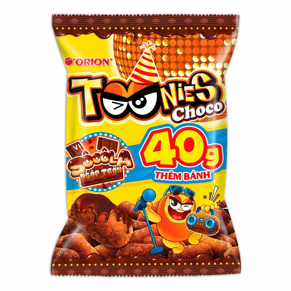 Snack  Toonies vị choco 32gr