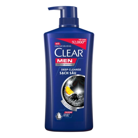 Clear men DG Deep cleane sạch sâu 900g/8@