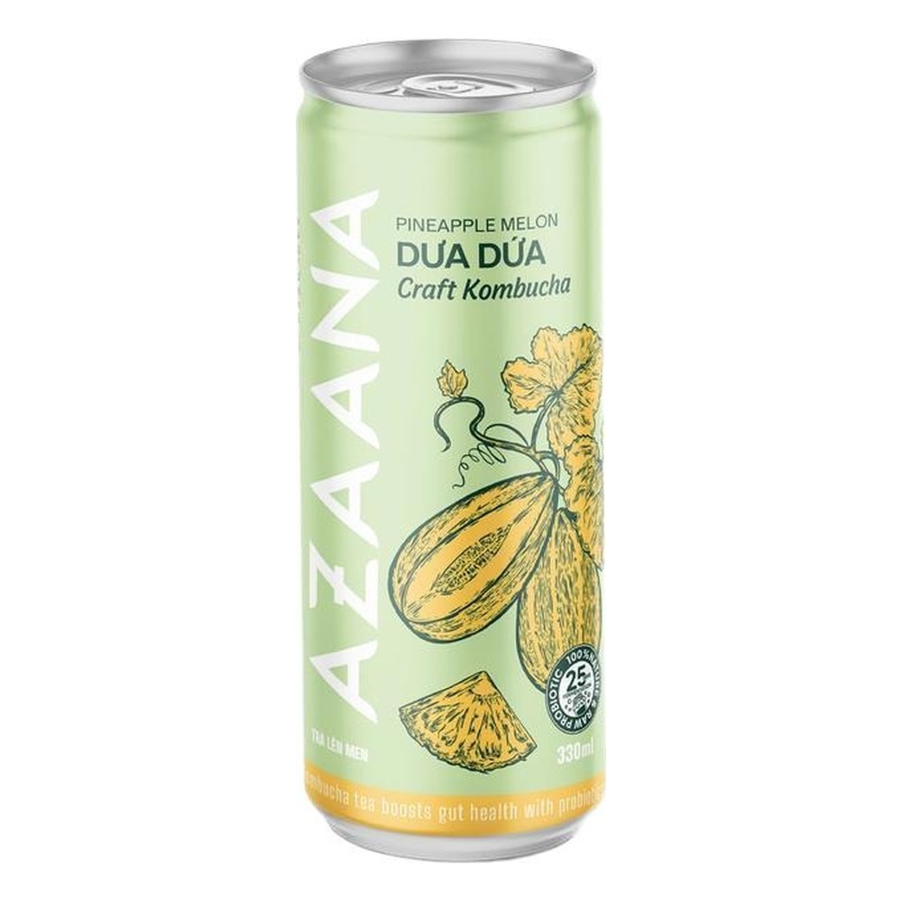 Trà Kombucha Azaana dưa dứa 330ml/24