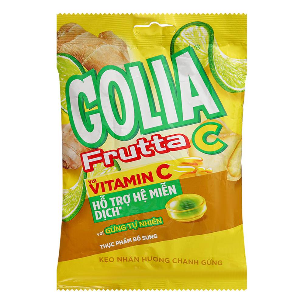 Kẹo Golia Frutta Vitamin C hương chanh gừng 95,7gr/45.