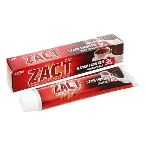 Kem đánh răng  Zact  Stain Fighter cho người uống trà, cà phê, hút thuốc  190g