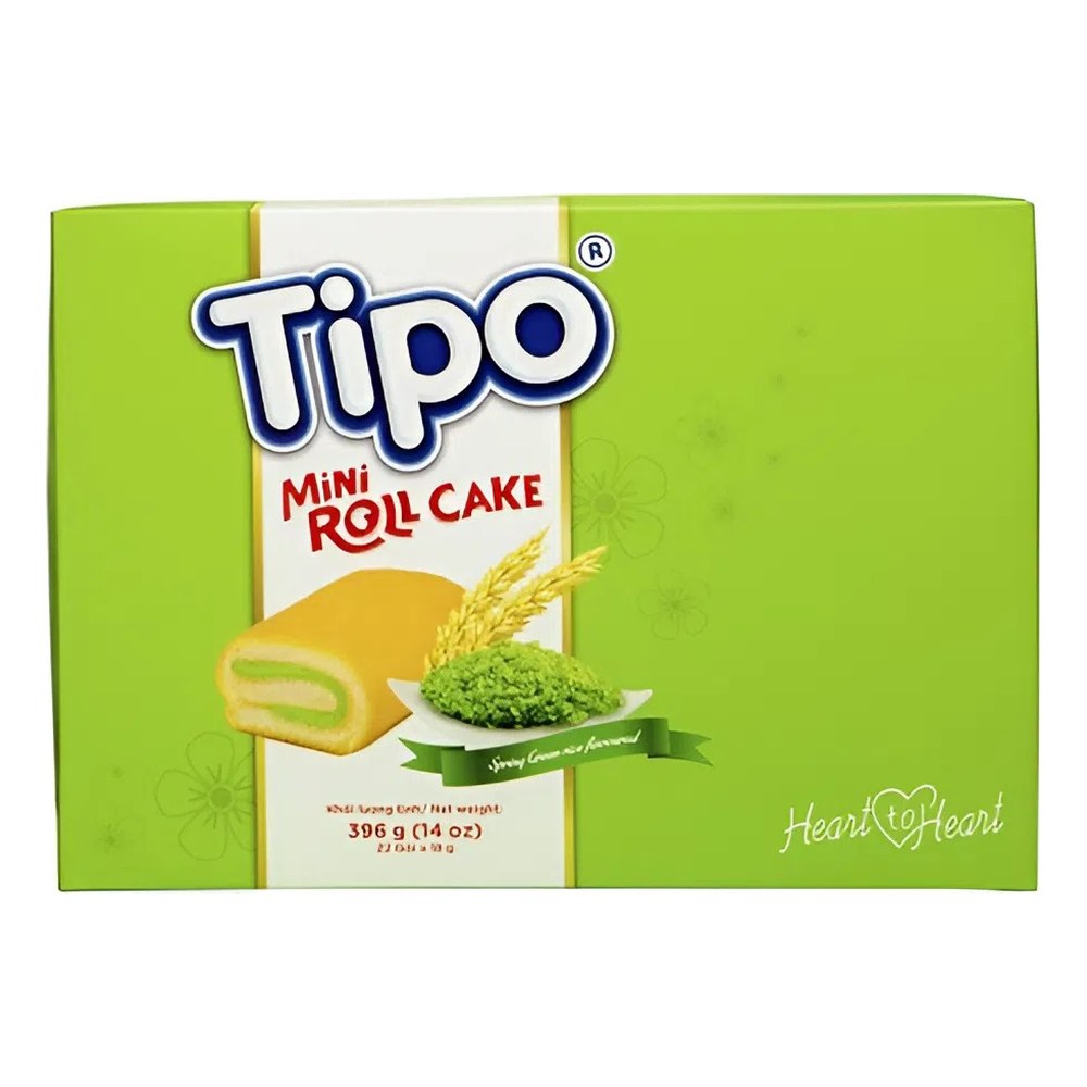 Bánh Tipo bông lan cuộn hương cốm HG 396gr/10