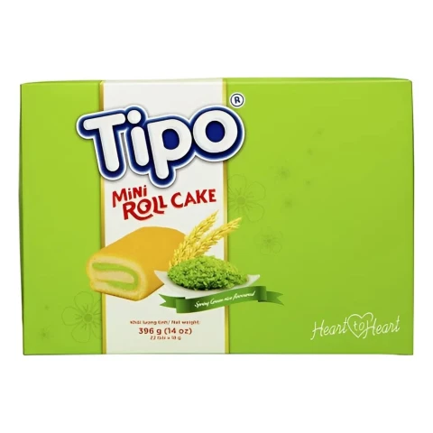 Bánh Tipo bông lan cuộn hương cốm HG 396gr/10