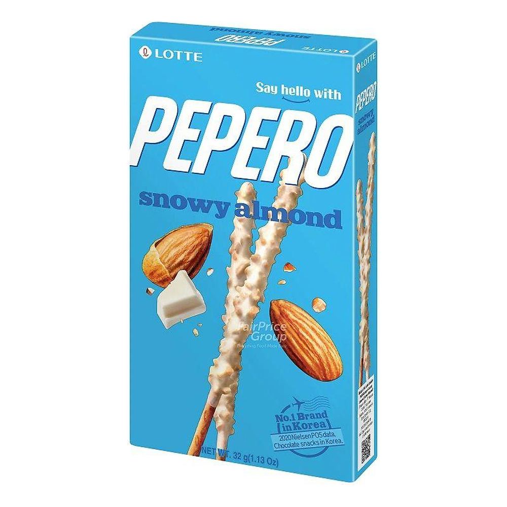 Bánh que Lotte Pepero Snow Almond 39gr/40