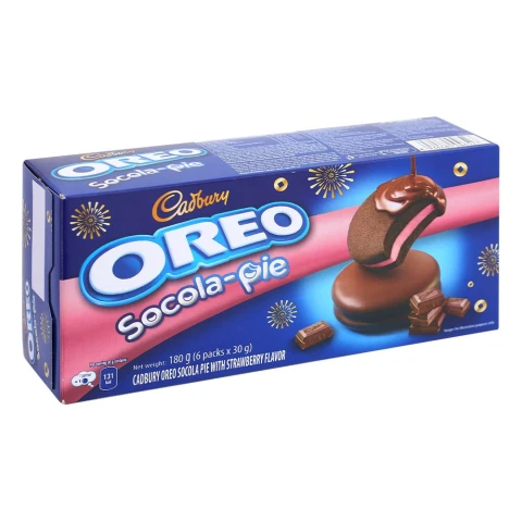 Bánh  Oreo sô cô la pie vị dâu 168gr