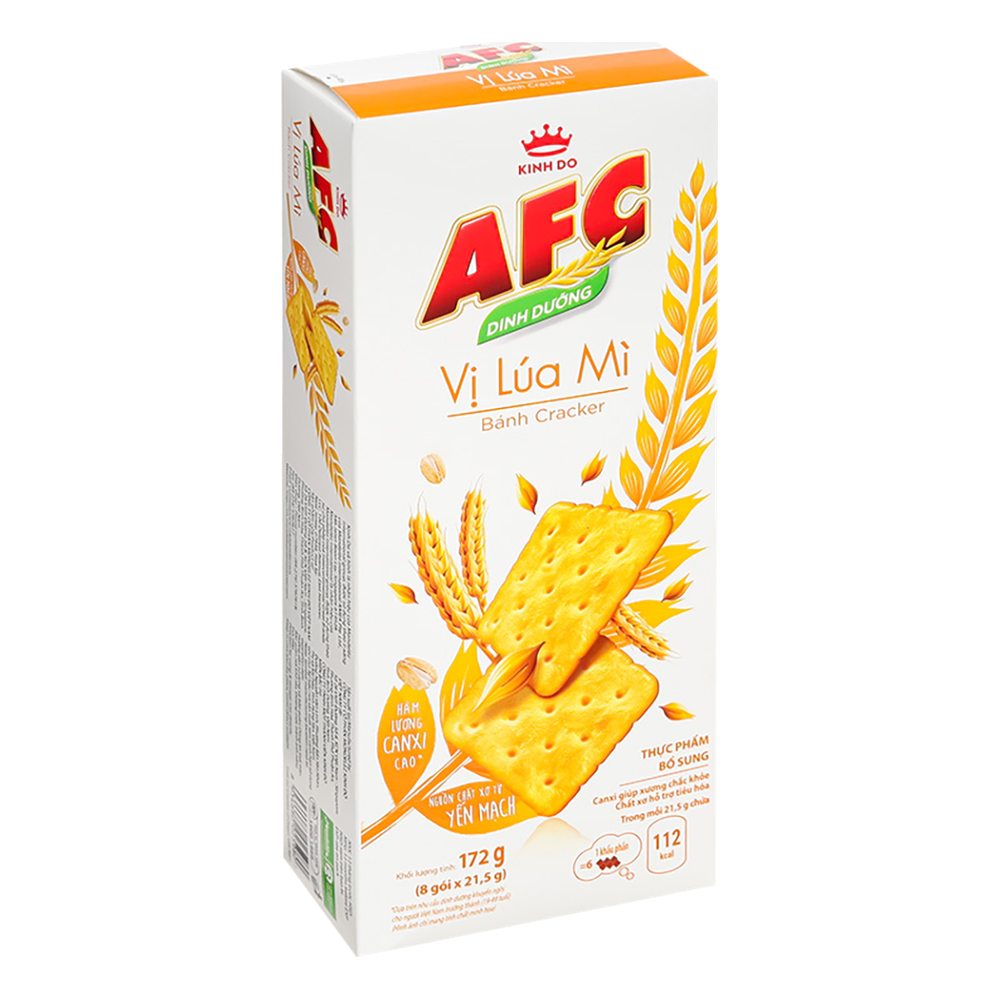Bánh AFC 2 hộp lúa mì 172gr KM 1 hộp rau củ 172gr 