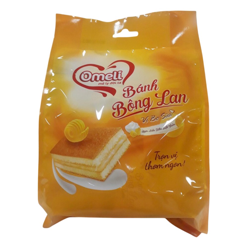 Bánh Omeli bông lan vị bơ sữa túi 180gr/12