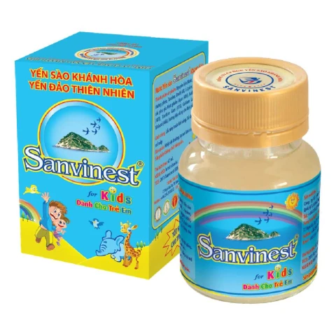 Hộp nước yến sào Sanvinest KH-trẻ em 26%-62ml*6